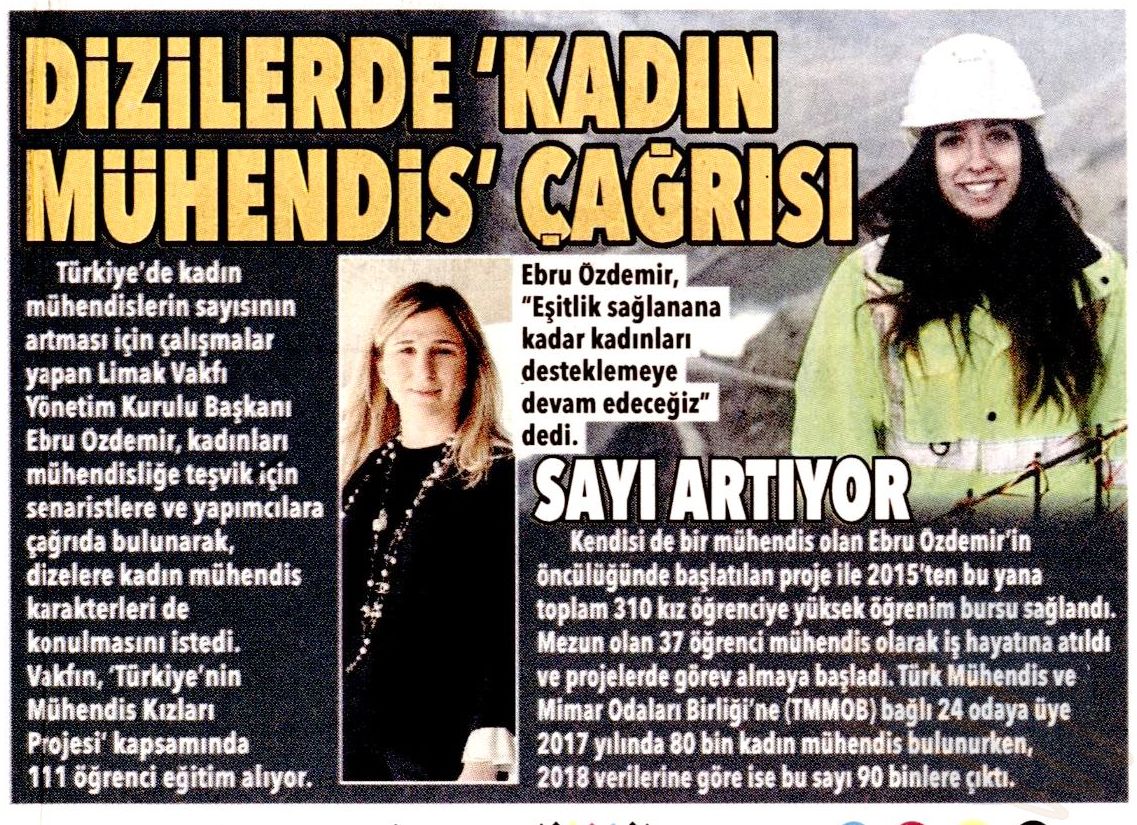 Dizilerde Kadın Mühendis Çağrısı