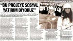 Bu Projeye Sosyal Yatırım Diyoruz